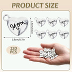 MARFOREVER 120 Pcs Mother's Day Charms - Image 3
