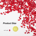 QEQEKAKA Sea Glass Stones for Crafts About 1LB Red Glass Pebbles Gemstones Bulk - Image 2