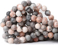 35PCS 10mm Natural Pink Zebra Jasper Round Loose Beads by CHEAVIAN