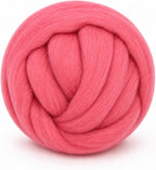 3.53oz Wool Roving: Needle Felting Wool White Roving Wool Felting Supplies Pure by Gipony