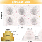 Sakolla 2 Pack 3 Tier Mini Cake Molds, 6 Cavity Silicone Cake Molds - Image 2