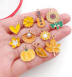 WOCRAFT 40pcs 20 pairs Assorted Enamel Bracelet Charms - Image 3