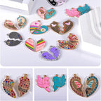 Bulk Gold Enamel Charms for Jewelry Making, Colorful Metal Charms Pendant for - Image 5