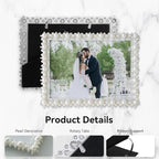 DIKAR 6x8 Wedding Picture Frame, Pearl Photo Frame - Image 5
