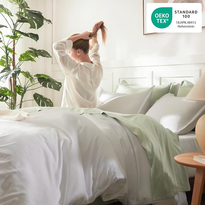 Litanika White Oversized King Comforter Set Super King Plus Size, 3 Pieces - Image 4