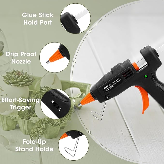 Fireproof Hot Glue Gun, Mini Glue Gun Kit - Image 4