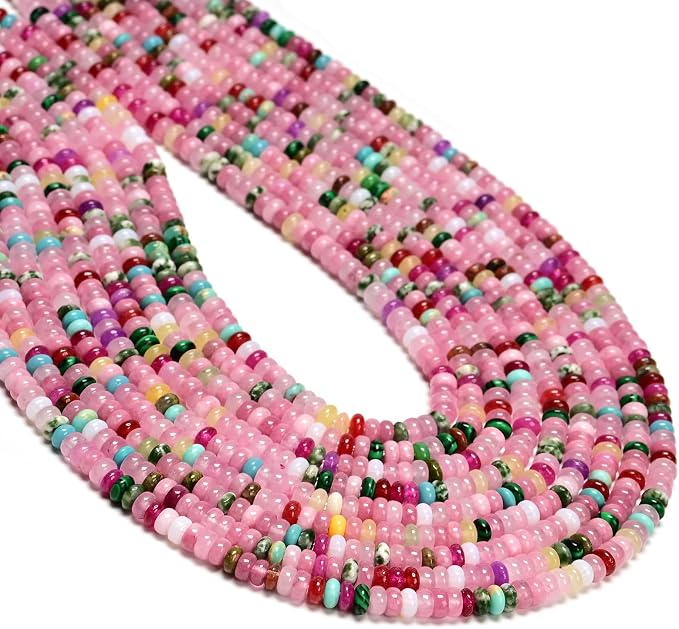 ICAI 2x4mm Natural Rondelle Beads – Loose Gemstone Spacers by CAI+YI+MING
