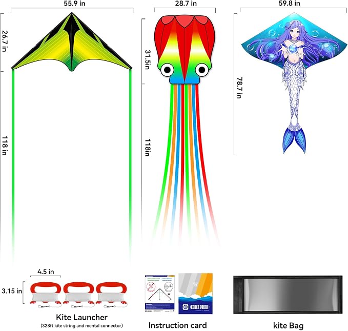 Kites for Kids & Adults, Large Kite for Beginners, Kites for Kids Ages 4-8 - Image 6