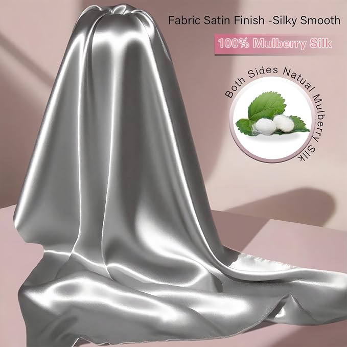 Mulberry Silk Pillow Cases 2 Pack Standard Size - Image 2