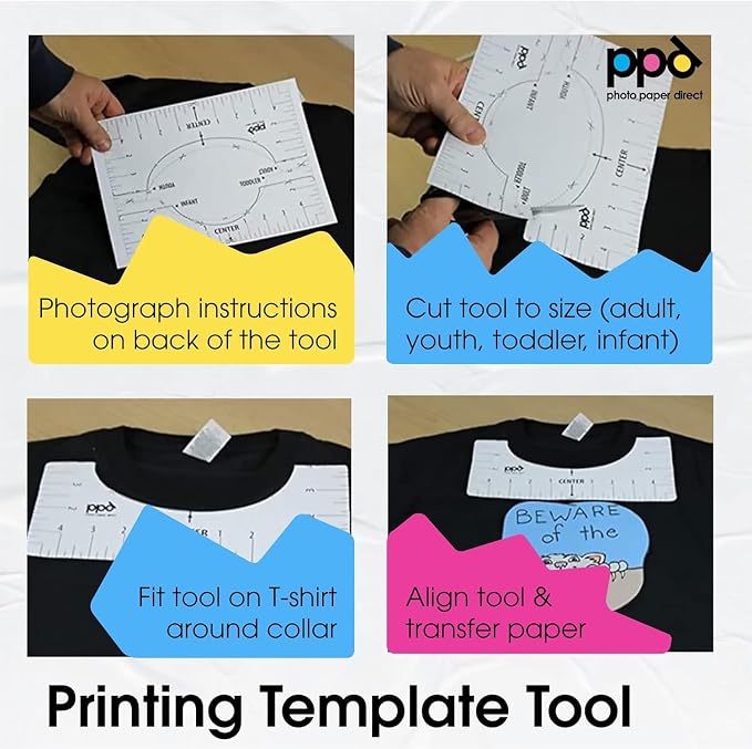 PPD 10 Sheets 8.5x11" Iron-on Heat Transfer Paper Dark Fabrics Inkjet | Vibrant - Image 8