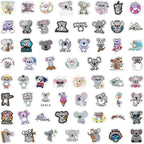 62Pcs Cute Koala Stickers for Kids Adults, Waterproof Vinyl Koala Bear Stickers - Image 3