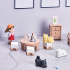 23 Pieces Dollhouse Mini Furniture Decoration Set DIY Accessories Including - Image 6