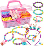 DDAI Animal Jewelry Making Kit for Kids, Snap & String Pop Beads by DDAI