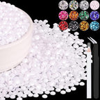 6000PCS 4mm Resin Rhinestones Bulk by BELLEBOOST