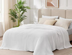 100% Cotton Muslin Blanket King 108" x 90", 6 Layers Breathable and Lightweight - Image 3