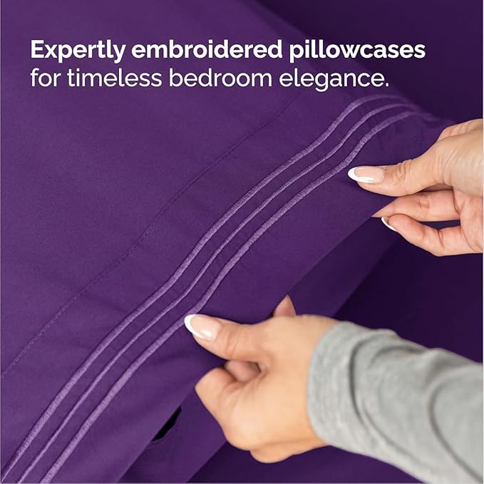 Cal King Size 4 Piece Sheet Set - Image 6