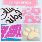HTVRONT Puff Vinyl Heat Transfer, Light Pink, Iron on Vinyl - Image 2