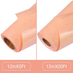 TORC Blush Glitter HTV Heat Transfer Vinyl Roll 12 inch x 5 ft Iron on Vinyl - Image 2