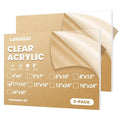 2 Pack 11x14 1/8" Clear Plexiglass Sheets by Langaelex