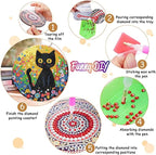 8 Pack Black Cat Diamond Art Coasters Kit for - Image 3