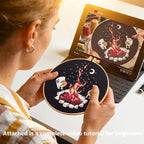 Crafmanoe Embroidery Kits for Beginners Adults, Cute Hand Embroidery Starter - Image 3