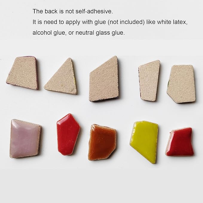 1.1 LB Aonuoao Irregular Ceramic Mosaic Tiles - Image 4