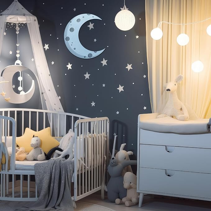 12 Pack 12 Inch Wooden Moon Cutout - Image 7