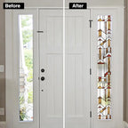 Faux Stained Glass Effect Window Privacy Film, Original Hand Drawn Static Cling - Image 3