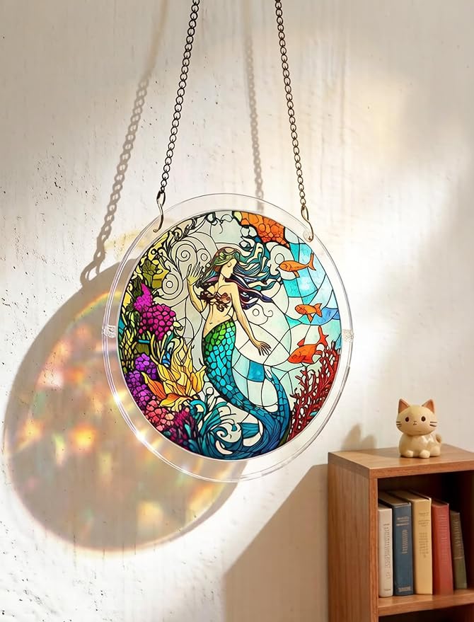 Acrylic Puzzle Suncatcher, Stained Glass Style Art DIY Puzzle - Image 2