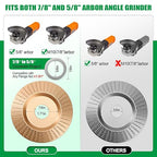 14pcs Wood Carving Disc Set for 4 in 4.5 in Angle Grinder | For Quick Rough - Image 5