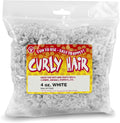 Hygloss 4 oz Curly Doll Hair for Crafts White- Premium Synthetic Hair for Doll by HyglossProductsInc