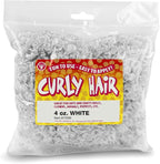 Hygloss 4 oz Curly Doll Hair for Crafts White- Premium Synthetic Hair for Doll by HyglossProductsInc