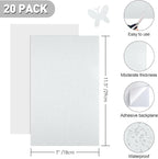 NACHLYNN 20Pcs Self Adhesive Felt Fabric Sheets 7"x11.5" /18x29cm Sticky Back - Image 2