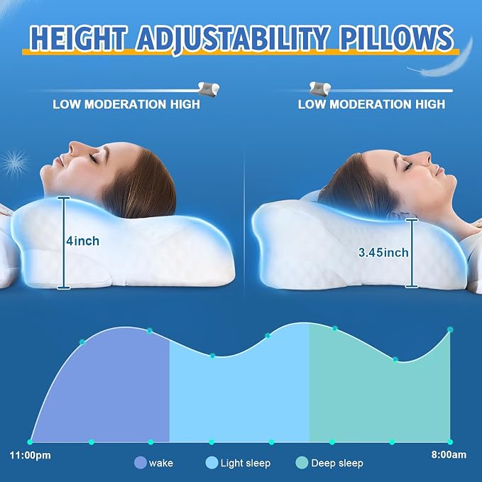 Cervical Neck Pillows with Memory Foam - Image 5