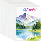 100 Sheets Watercolor Paper, Loose Drawing Paper | 140lb/300gsm White Water by Donyang