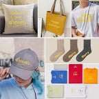 Heat Transfer Vinyl Bundle: 16 Pack 12" x 10" Yellow Heat Transfer Vinyl T-Shirt - Image 6