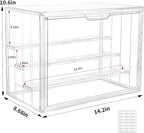 Acrylic Display Case for Collectibles, 4 Layer Adjustable Clear Figure Display - Image 2