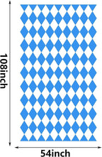 Iceyyyy 6 Pcs Oktoberfest Tablecloth- 54" x 108" Oktoberfest Bavarian Flag - Image 2