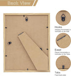 8x10 Picture Frame Set of 4, Made of Perspex Glass, Display Picture 5x7 - Image 4