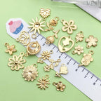 Valentine's Day Heart Charms Set, Decorative Rose and Flower Designs - Image 7