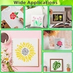80 Pcs 3 x 3 Inch Stencils for Painting on Wood, Reusable Flower Butterfly Bird - Image 5
