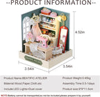 CUTEROOM DIY Doll House Miniature Furniture Wooden House Kit - Image 2