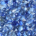 WAYBER Glass Stones, 1Lb/460g Irregular Sea Glass Pebbles Non-Toxic Artificial by WAYBER
