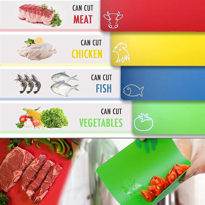 Cutting Board Mats Flexible Plastic Colored Mats - Image 5