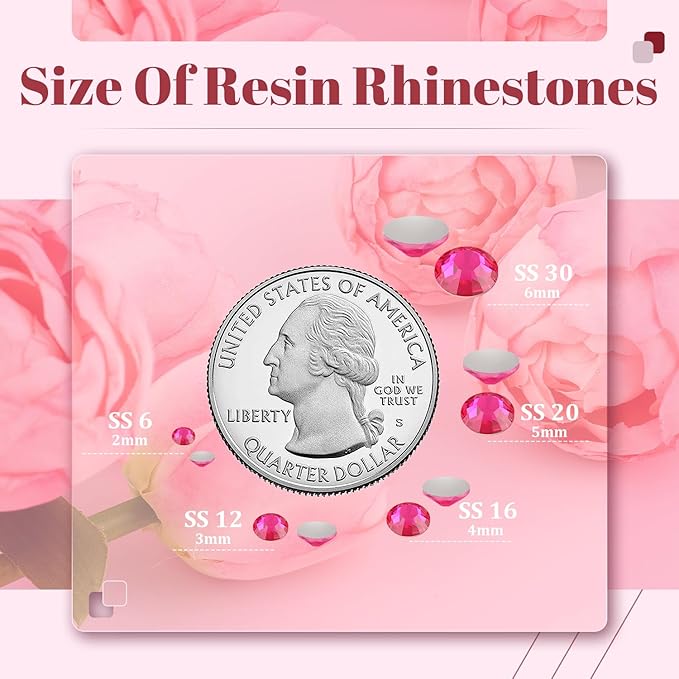 4000PCS 5mm Resin Rhinestones Bulk - Image 3