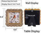 Vintage Picture Frames 3x3 Square Bronze Antique Picture Frames - Image 2