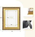 puthiac 5x7 Gold Picture Frame, Ornate Vintage Photo Frame | Antique gold - Image 6