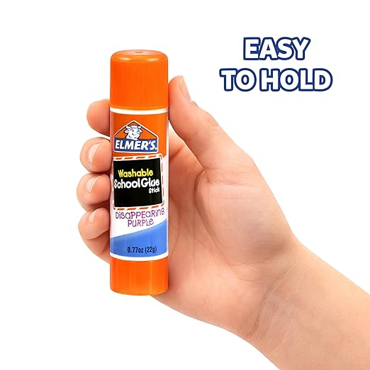 Elmer's Disappearing Purple School Glue Sticks, 22 Grams, Arts & Crafts - Image 3