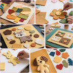 7" x 11" Felt Sheets Fabric for Crafts, 10 Pieces Soft Brown Thick Stiff Craft - Image 6