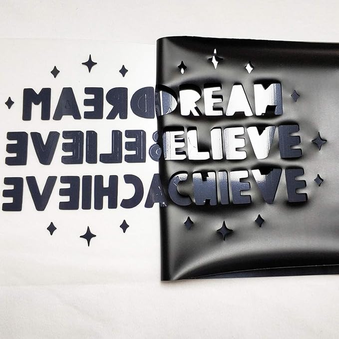 guangyintong Heat Transfer Vinyl Black HTV Rolls, Glossy Surface HTV Vinyl - Image 4